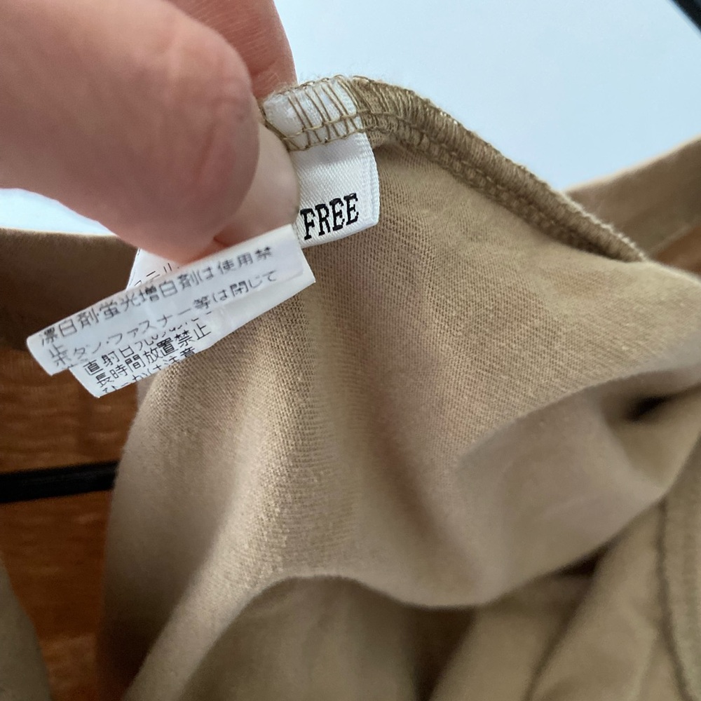 Source Unknown Tan Button-Front Jumpsuit - Picture 6 of 7